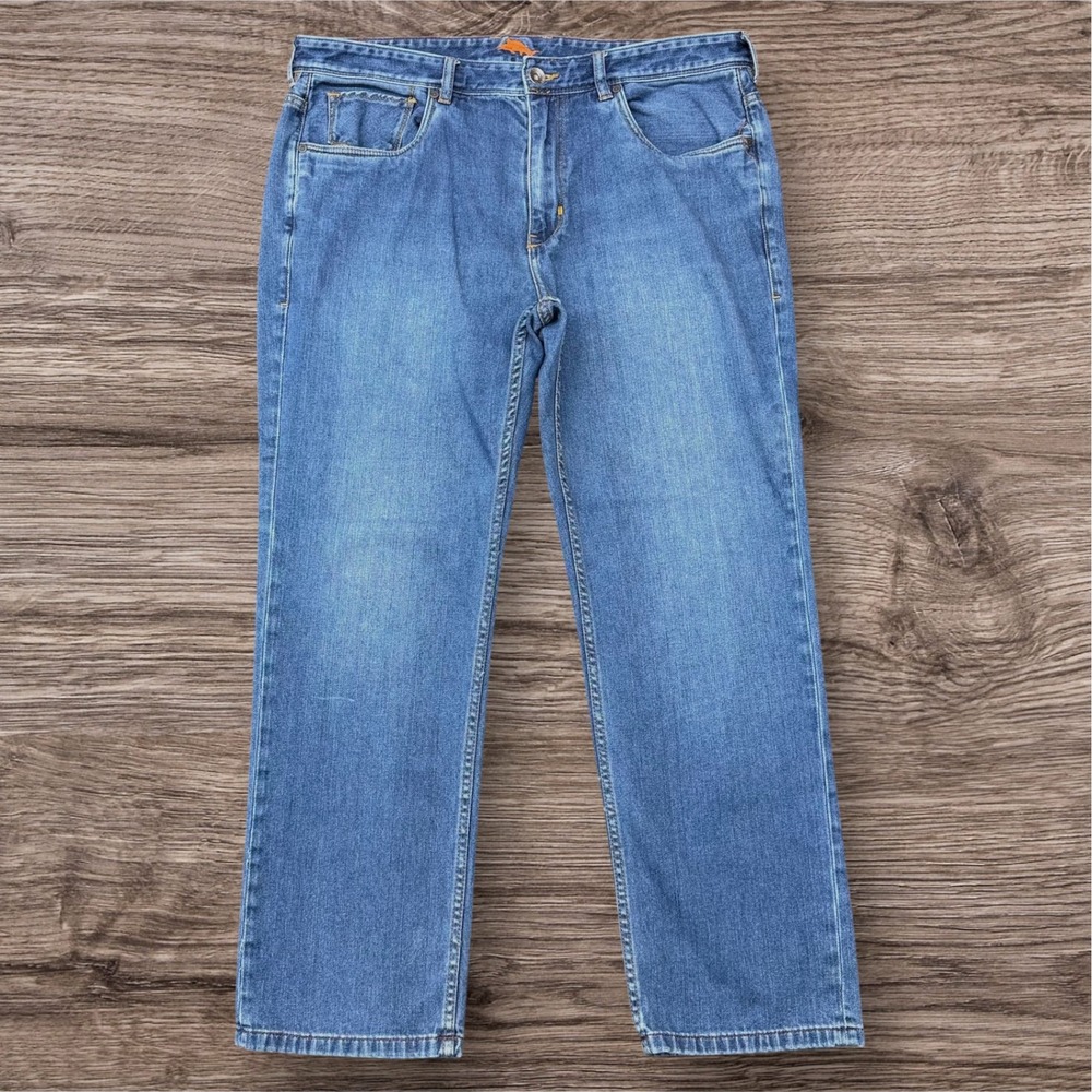 Tommy Bahama Authentic Mens 36x29 Straight Leg Jeans Medium Wash Blue Denim
